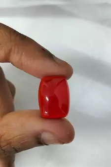Natural Carnelian at Wholesale Rate 11.25 Ratti 10.12 Carat Cushion Shape रात-रतुवा Loose Gemstone Jewelry Making 1 Pc