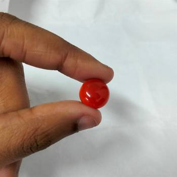 Natural Carnelian at Wholesale Rate 3.25 Ratti 2.95 Carat Round Shape रात-रतुवा Loose Gemstone Astrology Purpose 1 Pcs 4