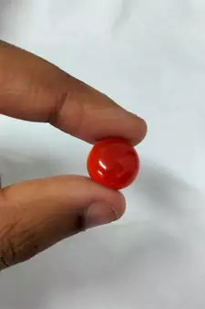 Natural Carnelian at Wholesale Rate 11.25 Ratti 10.12 Carat Round Shape रात-रतुवा Loose Gemstone Astrology Purpose 1 Pc