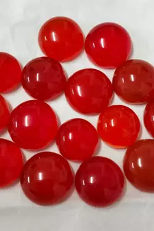 Natural Carnelian at Wholesale Rate 14.25 Ratti 12.98 Carat Round Shape रात-रतुवा Loose Gemstone Astrology Purpose 1 Pc