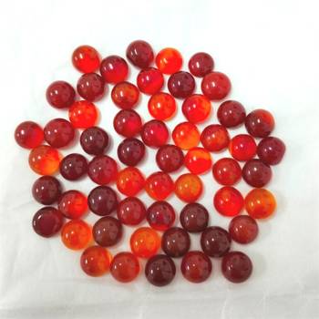 Natural Carnelian at Wholesale Rate 5.25 Ratti 4.77 Carat Small Round Shape रात-रतुवा Loose Gemstone Rashi Ratan 1 Pcs 3