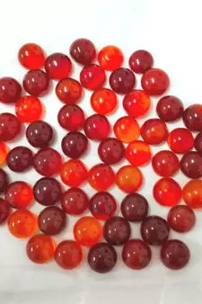 Natural Carnelian at Wholesale Rate 5.25 Ratti 4.77 Carat Small Round Shape रात-रतुवा Loose Gemstone Rashi Ratan 1 Pcs