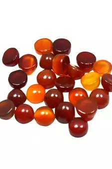 Natural Carnelian at Wholesale Rate 6.25 Ratti 5.68 Carat Small Round Shape रात-रतुवा Loose Gemstone Rashi Ratan 1 Pcs