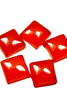 Natural Carnelian at Wholesale Rate 2.25 Ratti 2.04 Carat Square Shape रात-रतुवा Loose Gemstone Crystal Healing 1 Pcs