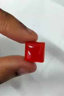 Natural Carnelian at Wholesale Rate 2.25 Ratti 2.04 Carat Square Shape रात-रतुवा Loose Gemstone Crystal Healing 1 Pcs