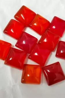 Natural Carnelian at Wholesale Rate 10.25 Ratti 9.25 Carat Square Shape रात-रतुवा Loose Gemstone Crystal Healing 1 Pcs