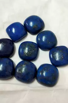 Natural Lapis Lazuli at Wholesale Rate 8.25 Ratti 7.5 Carat Cushion Shape लाजवर्द Loose Gemstone Crystal Healing 1 Pcs