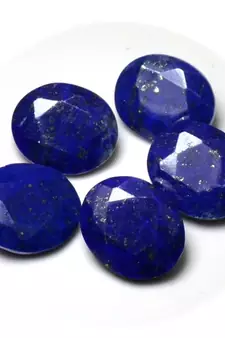 Natural Lapis Lazuli at Wholesale Rate 5.25 Ratti 4.77 Carat Faceted Oval Shape लाजवर्द Loose Gemstone Rashi Ratan 1 Pc