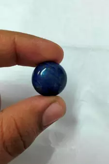 Natural Lapis Lazuli at Wholesale Rate 8.25 Ratti 7.5 Carat Round Shape लाजवर्द Loose Gemstone Astrologer Jeweller 1 Pc