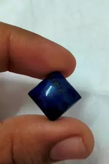 Natural Lapis Lazuli at Wholesale Rate 31.25 Ratti 28.47 Carat Square Shape लाजवर्द Loose Stone Astrology Purpose 1 Pc