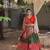 Mehndi Color Dola Silk & Printed with foil work Lehenga Choli 