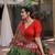 Mehndi Color Dola Silk & Printed with foil work Lehenga Choli 