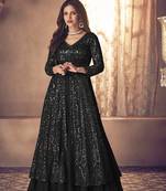 Black Embroidered Wedding Ethnic Suit