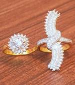 Gold Cubic Zirconia rings