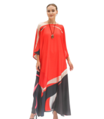 JSDC Printed Soft Satin Silk Women Party Wear Kaftan Top
