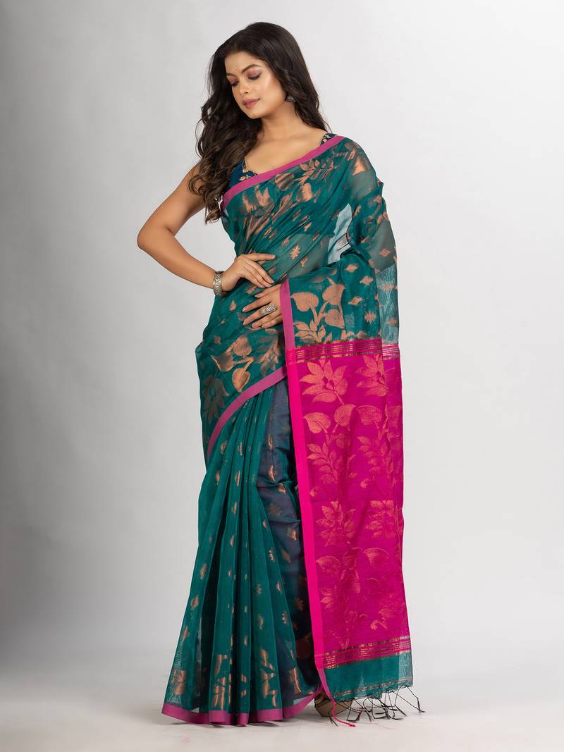 Raja Cotton Blend Handloom Tangail Saree