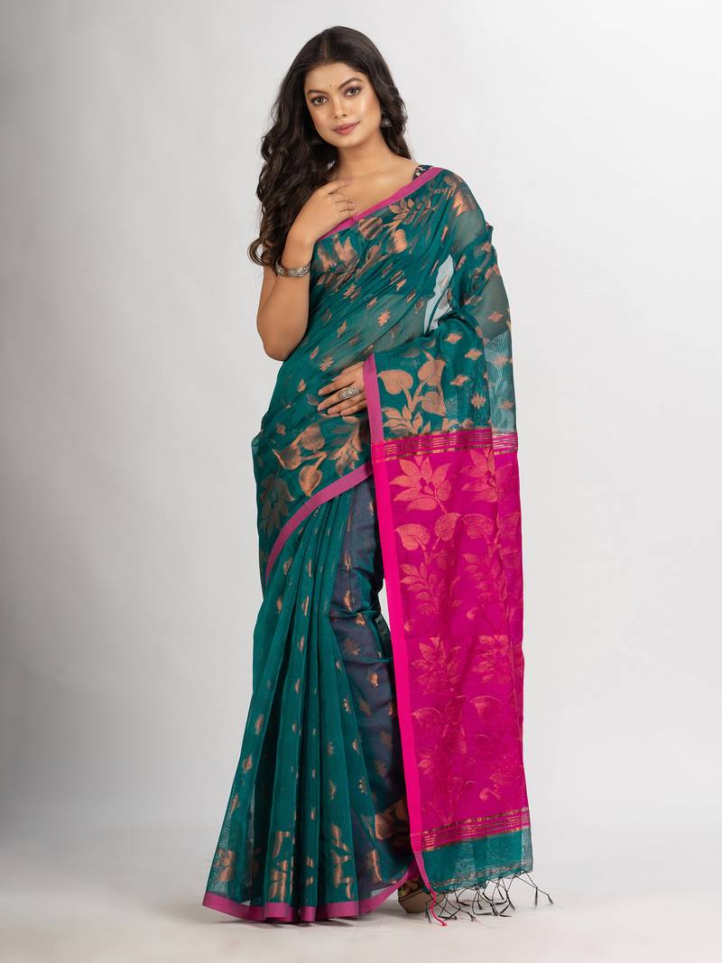 Raja Cotton Blend Handloom Tangail Saree