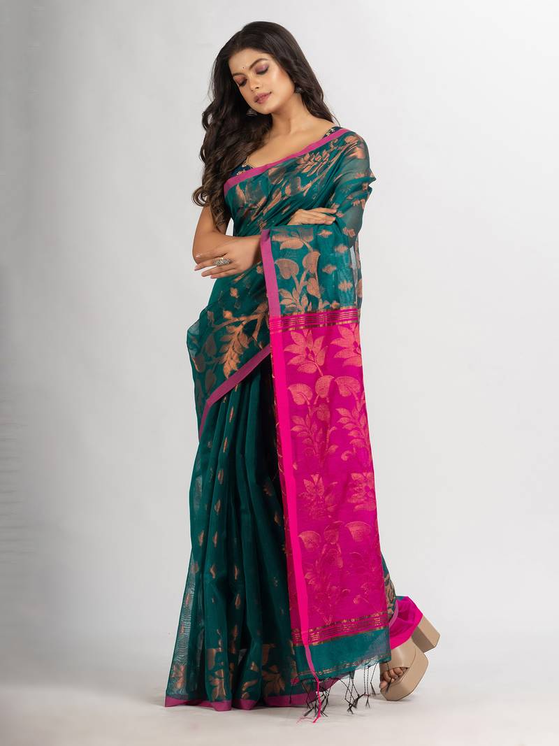 Raja Cotton Blend Handloom Tangail Saree