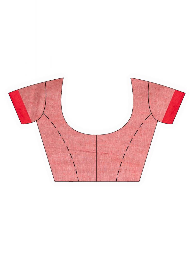 White Black Stipe Handwoven Cotton Jamdani handloom Saree