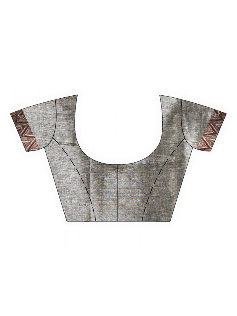 Gold Jungle Zari Cotton Tissue Madhumani Jacquard handloom Saree