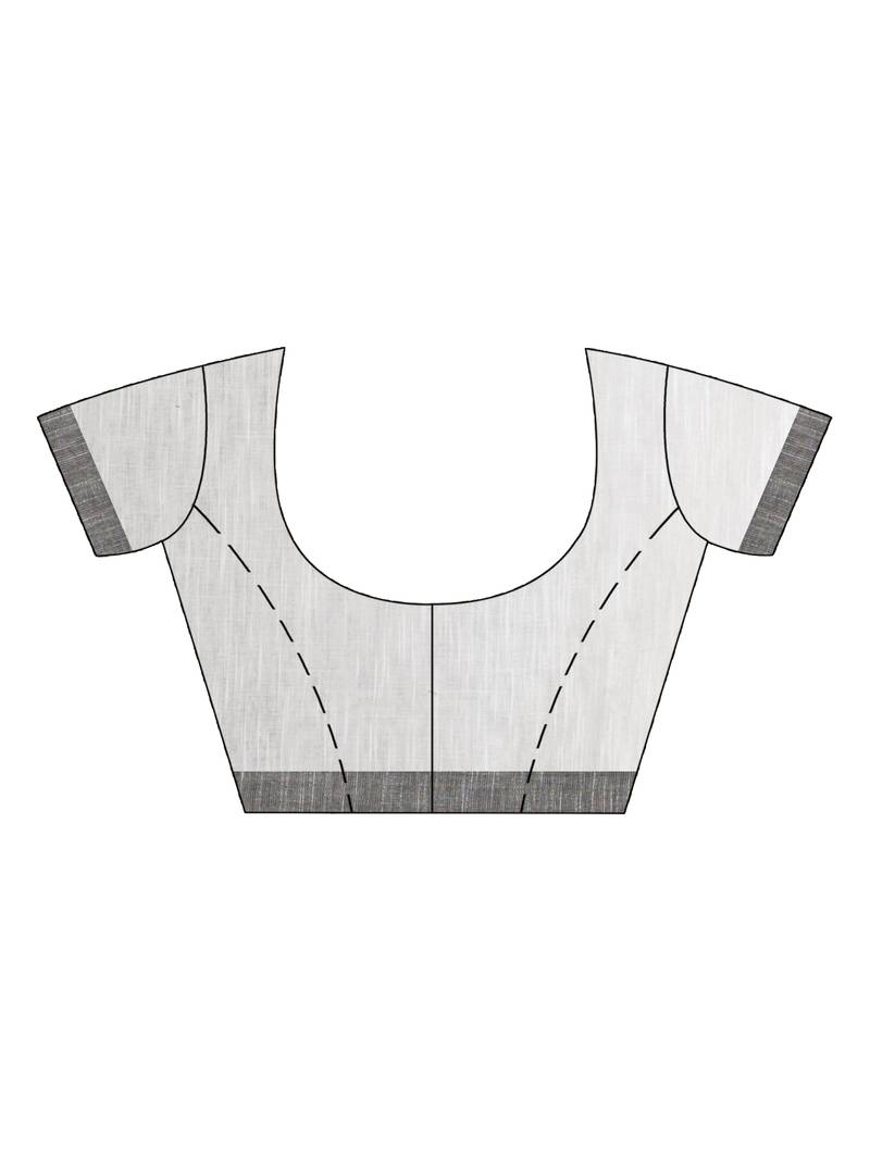 White Handwoven Cotton Jamdani handloom Saree