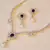 Gold Cubic Zirconia necklace-sets