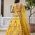 Malay Satin Embroidery Work Wedding, Party Wear Semi-stitched Latest Lehenga Choli With Dupatta