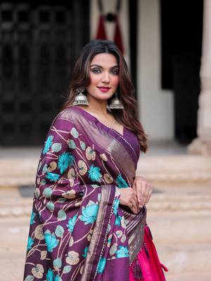 Women's Wear Dola Silk & Printed with foil work Lehenga Choli 4