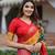 Women's Wear Dola Silk & Patola with Foil Print Saree With Blouse Piece 