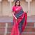 Women's Wear Dola Silk & Patola with Foil Print Saree With Blouse Piece 