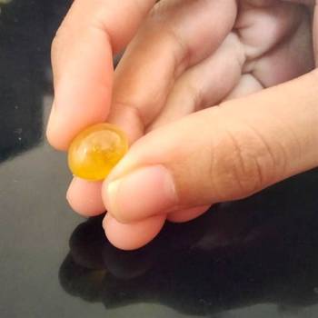 Natural Yellow Sapphire at Wholesale Rate 8.25 Ratti 7.5 Carat Cabochon Oval Shape पुखराज Loose Gemstone Ratan 1 Pcs 4