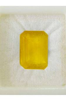 Natural Yellow Sapphire at Wholesale Rate 5.25 Ratti 4.77 Carat Rectangle Shape पुखराज Loose Gemstone Rashi Ratan 1 Pcs