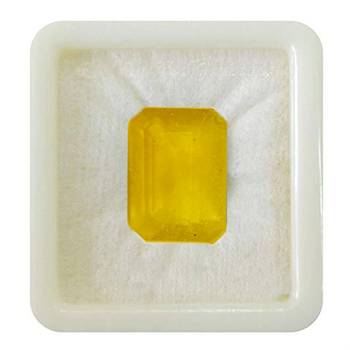 Natural Yellow Sapphire at Wholesale Rate 6.25 Ratti 5.68 Carat Rectangle Shape पुखराज Loose Gemstone Rashi Ratan 1 Pcs 1