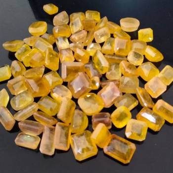 Natural Yellow Sapphire at Wholesale Rate 6.25 Ratti 5.68 Carat Rectangle Shape पुखराज Loose Gemstone Rashi Ratan 1 Pcs 3