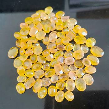 Natural Yellow Sapphire at Wholesale Rate 6.25 Ratti 5.68 Carat Oval Shape पुखराज Loose Gemstone Astrology Purpose 1 Pcs 3