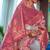 Pink Kadvika Silk Copper Zari  Shimmer Organza Weaving Saree For Women