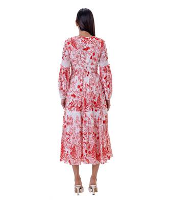 Red Linen Fia Dress 6