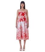 Red Linen Nadia Dress