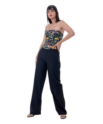 Black Cotton Ryli Bustier 3