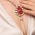 Red Agate Pendant With Pearl Necklace