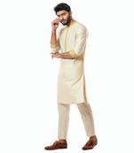 Soft Cream Kurta Set