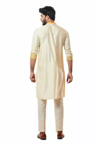 Soft Cream Kurta Set