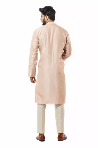 Powder Pink Embroidered Kurta Set