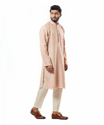 Powder Pink Embroidered Kurta Set 4