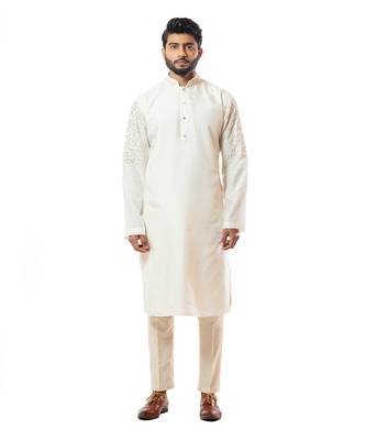 Ivory Straight Kurta Set 1
