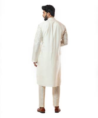 Ivory Straight Kurta Set 3