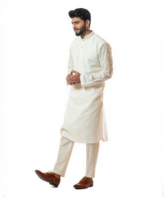 Ivory Straight Kurta Set 4