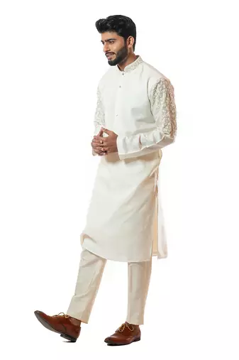 Ivory Straight Kurta Set