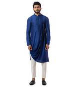 Indigo Blue Draped Kurta Set