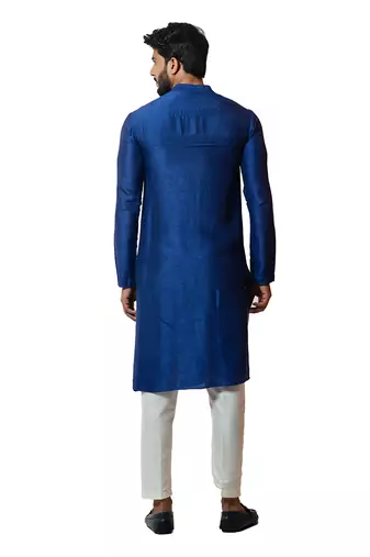 Indigo Blue Draped Kurta Set